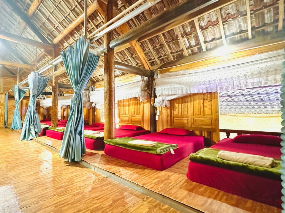 Dorm room for night two of the Ha Giang Loop with Ha Giang Safari House.