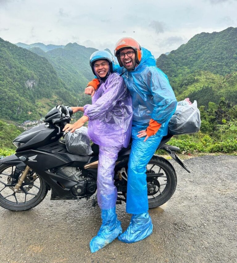 Guest and easy rider on the Ha Giang Loop