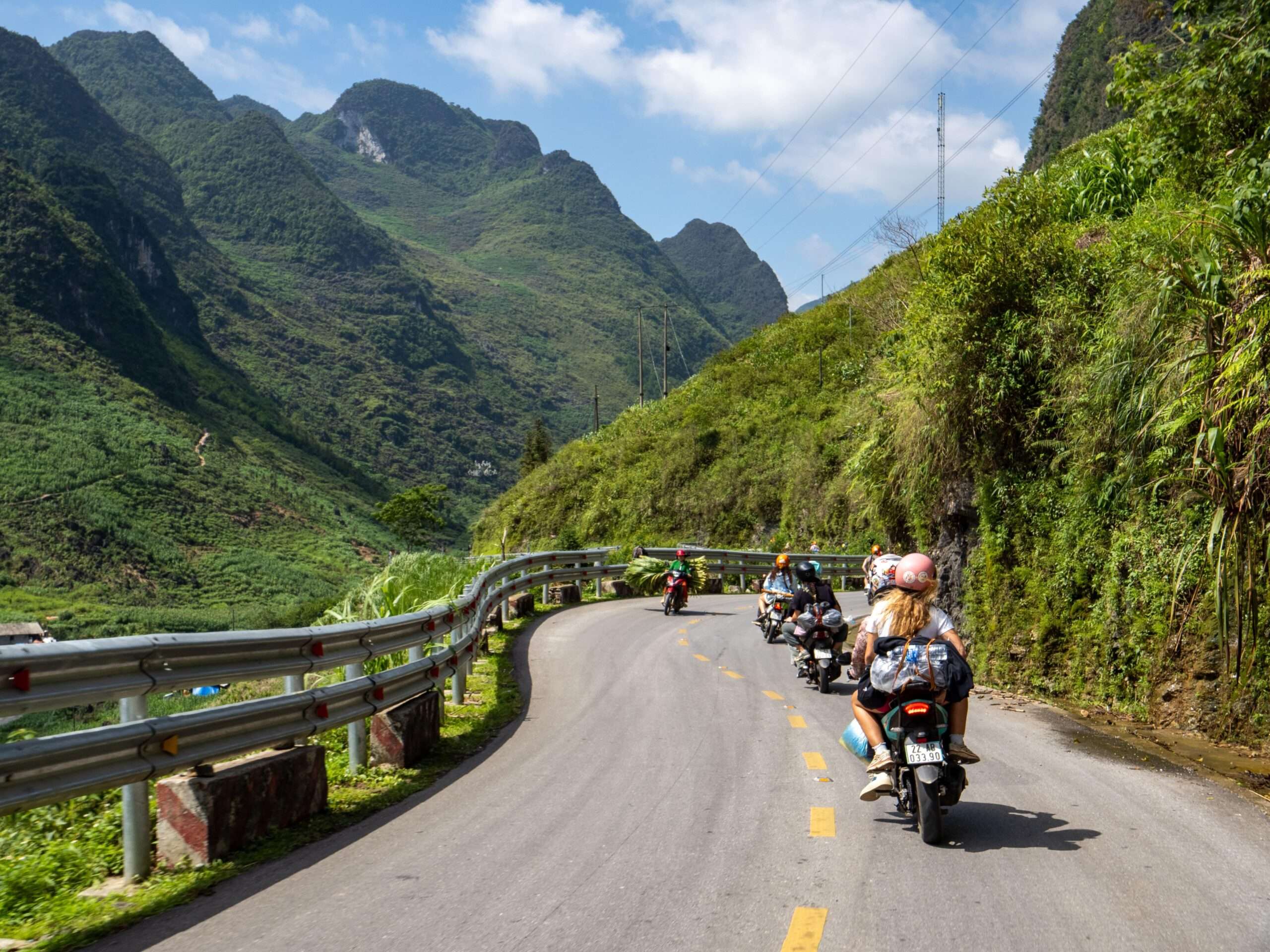 Easy Riders on the Ha Giang Loop mountain roads