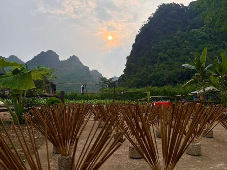 Traditional incense making at Phia Thap Village
