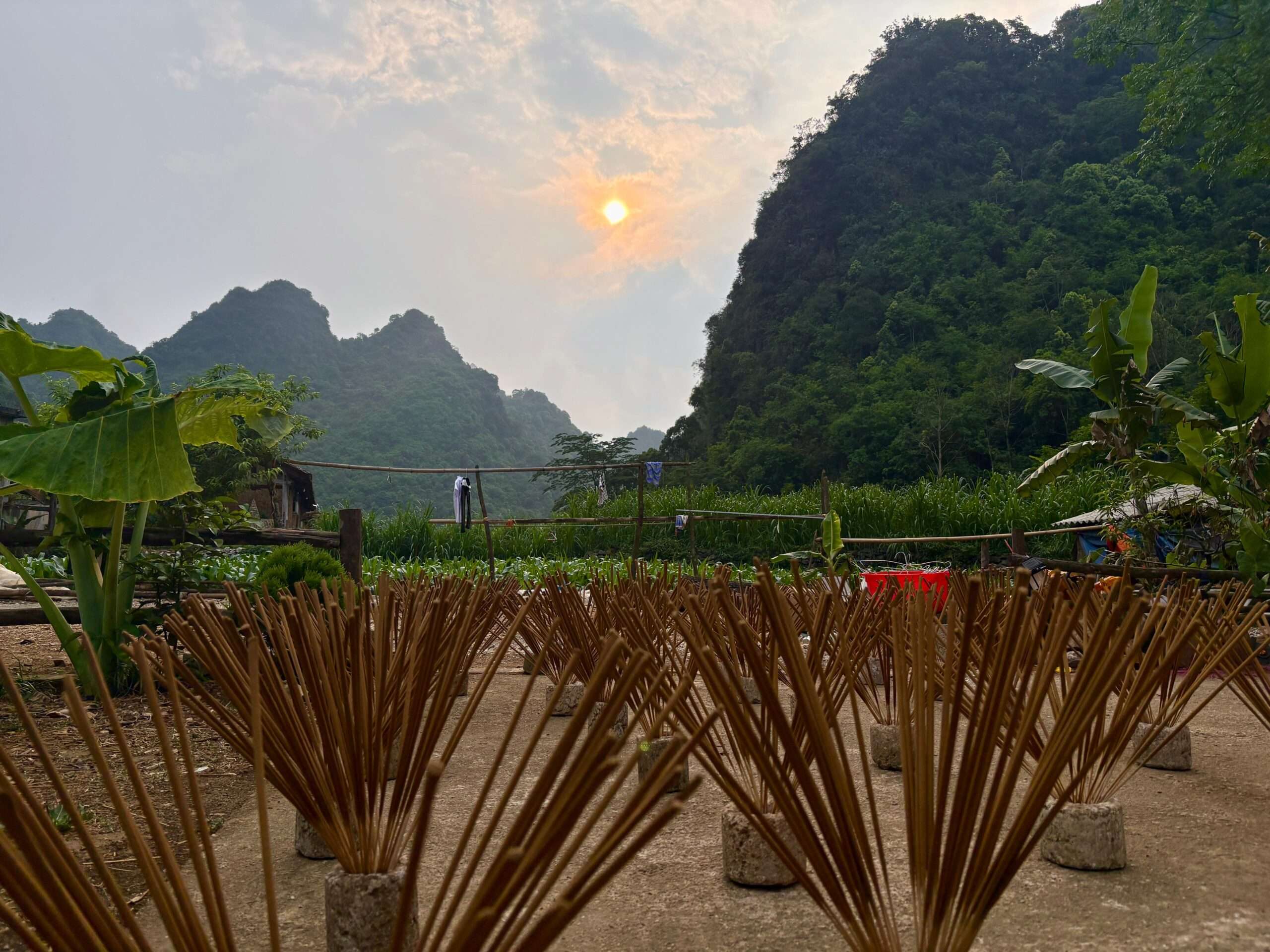 Traditional incense making at Phia Thap Village