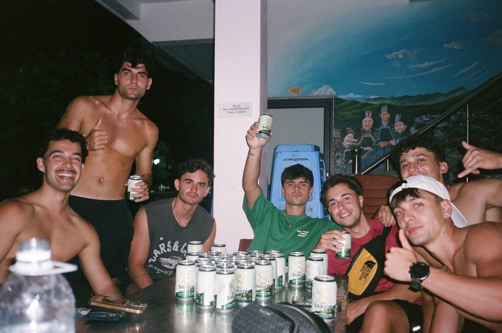 Guests enjoying a Ha Giang Loop homestay experience