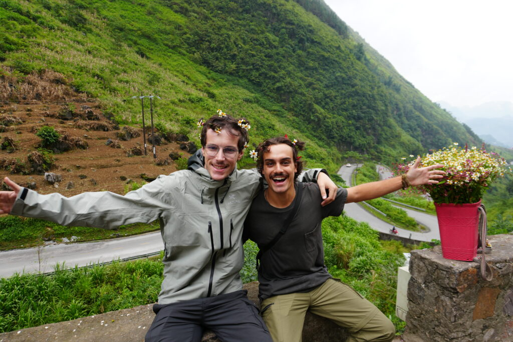 Guests at Tham Ma Pass on the Ha Giang Loop